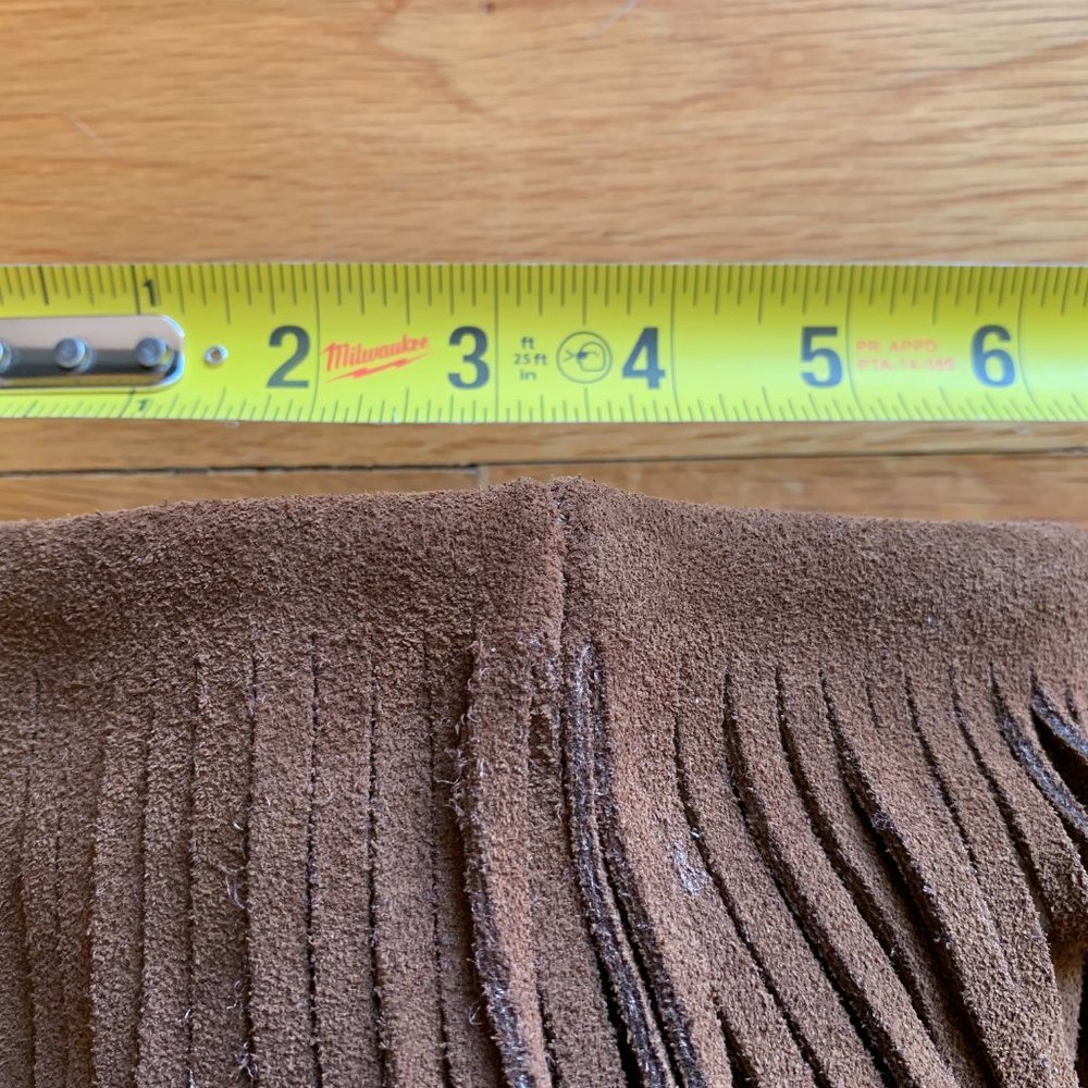 Minnetonka Brown Suede Three Layer Fringe Boots - image 8